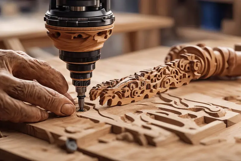 carpenter-craftsman-carves-wood-using-automated-tool-according-to-previously-prepared-pattern-close-up-skill-hands-work-288634399